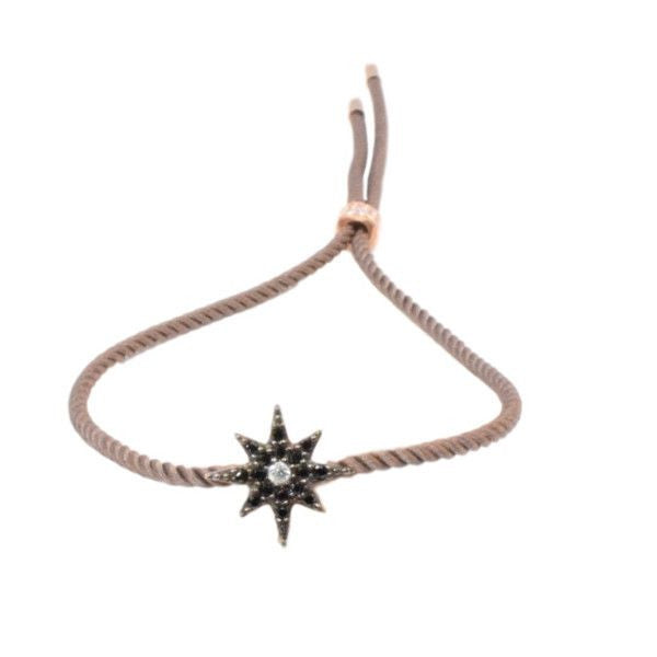 Friendship stjerne armbånd i silkepolyester